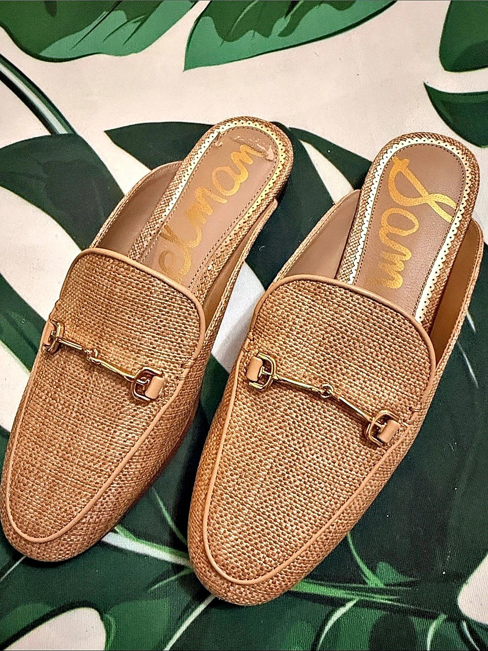 Sam Edelman Laurna Mule Woven Bit Mules Brown